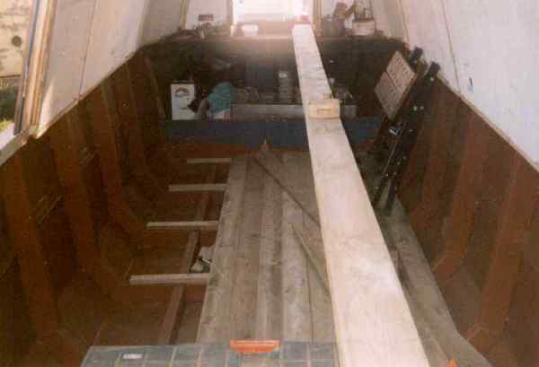 Most of the floor down